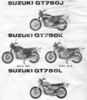 Thumbnail SUZUKI GT 750 Parts Manual Index
