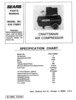 Thumbnail Sears craftsman air comperssor 919.176951 Parts Manual