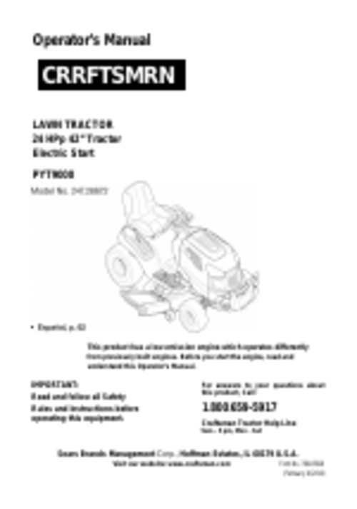 Product picture Craftsman 247.28672 Instruction Manuals and User Guides
