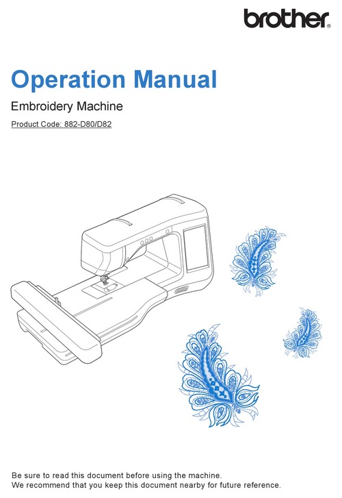 Product picture (Spanish) Brother 882-D82 Manual De Instrucciones