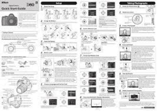 Product picture Nikon D60 Instruction Manuals and User Guides