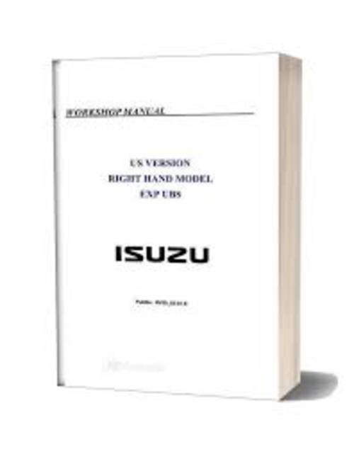 Product picture Isuzu 2000 Trooper UX Workshop Manual (2148 pages)